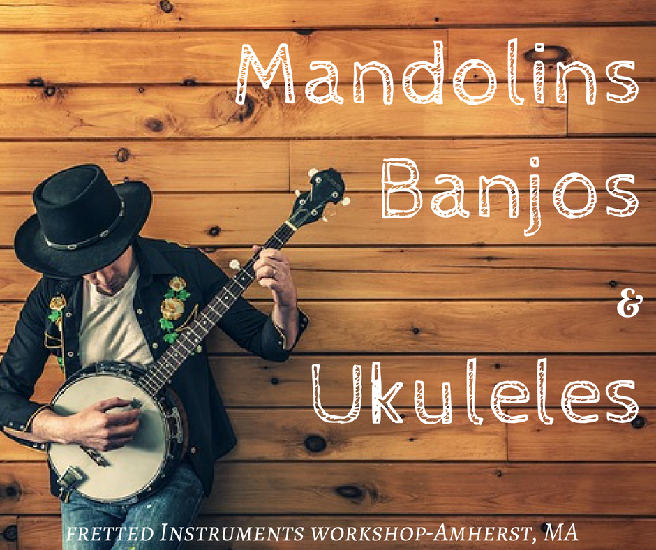 The best selection of mandolins, banjos, and ukuleles in Massachusetts at Fretted Instrument Workshop (Amherst)