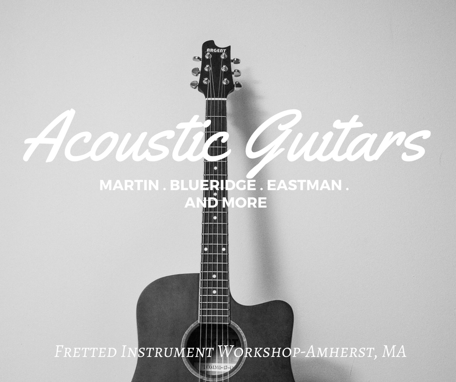 The best selection of acoustic guitars in Massachusetts at Fretted Instrument Workshop (Amherst)